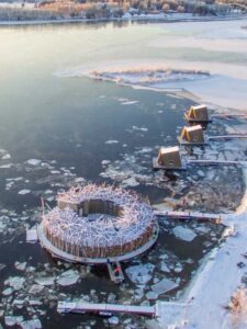 Arctic Bath – plutajući hotel i spa centar u srcu Švedske