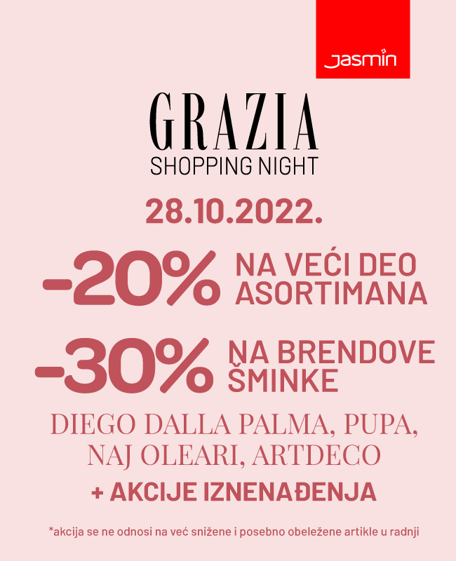 Jasmin parfimerija pripremila je sjajne popuste u okviru Grazia Shopping Night-a!